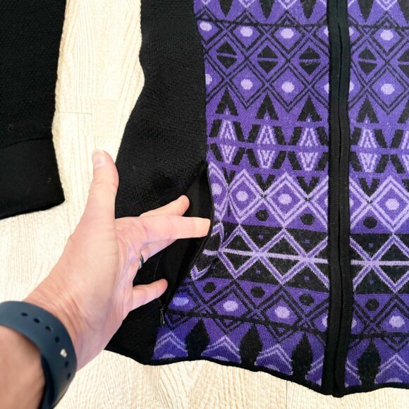 Title Nine 100% Merino Wool Long Sleeve Full Zip Cardigan Size Small - Picture 4 of 9